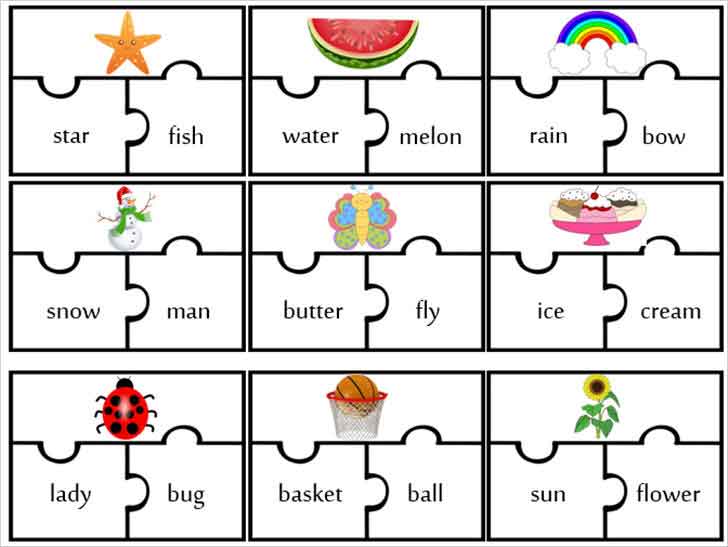 ͡¹͹ ꡫӻѧ compound words jigsaw