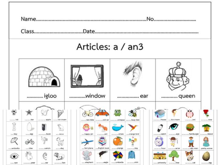 ͡¹͹ 㺧ҹ Articles (A,An) 