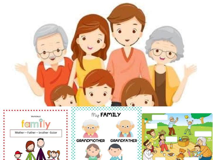 ฟรีสื่อการเรียนการสอน ใบงานภาษาอังกฤษสมาชิกในครอบครัวและญาติ Family members & related