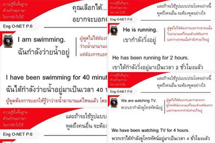 ������͡�����¹����͹ 㺤�������鹾�鹰ҹ��ҹ�ѡ������㹡�ù���� �Ԫ������ѧ��� O-NET �.6 ����ͧ��õͺ�Ӷ�����ͻ���¤�͡�������к�����