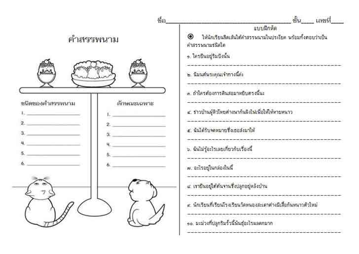 ������͡�����¹����͹ 㺧ҹ����ͧ����þ��� ����Ѻ��� �.4 - 6