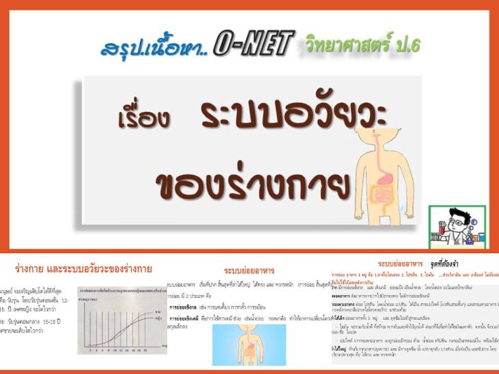 ������͡�����¹����͹ ��ػ������ O-NET �Է����ʵ�� �.6 ����ͧ �к������Тͧ��ҧ���