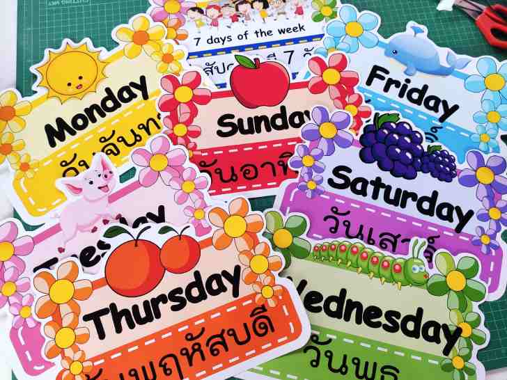 ͡¹͹ ѻѧѺԴͧ¹ 7 days of the week